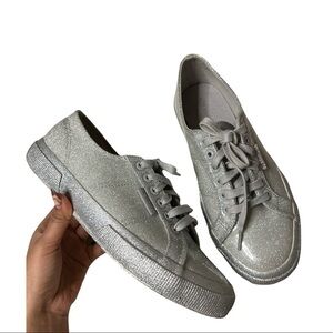 Italy Superga Coated Metallic Low-Top Size 7.5